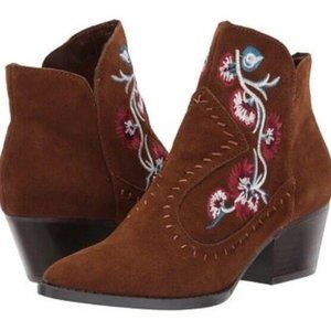Carlos Santana Vivian Ankle Boots Bourbon EUC - 6